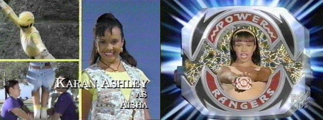 Karan Ashley AS Aisha Campbell, Yellow Ranger.