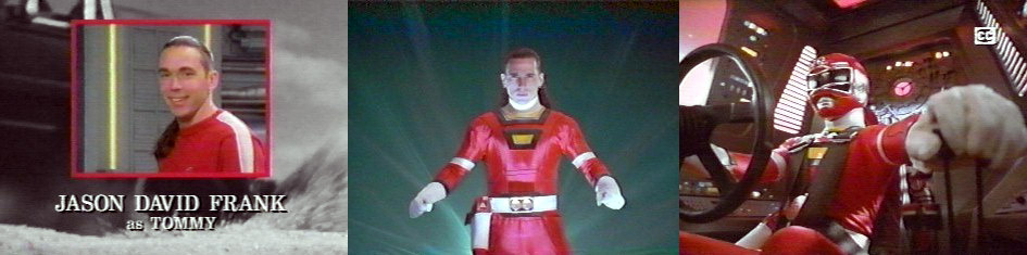 Jason David Frank AS Tommy Oliver (Red Ranger) .